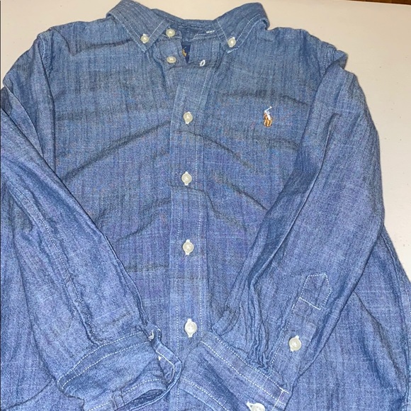 DENIM POLO BUTTON DOWN - Picture 2 of 2